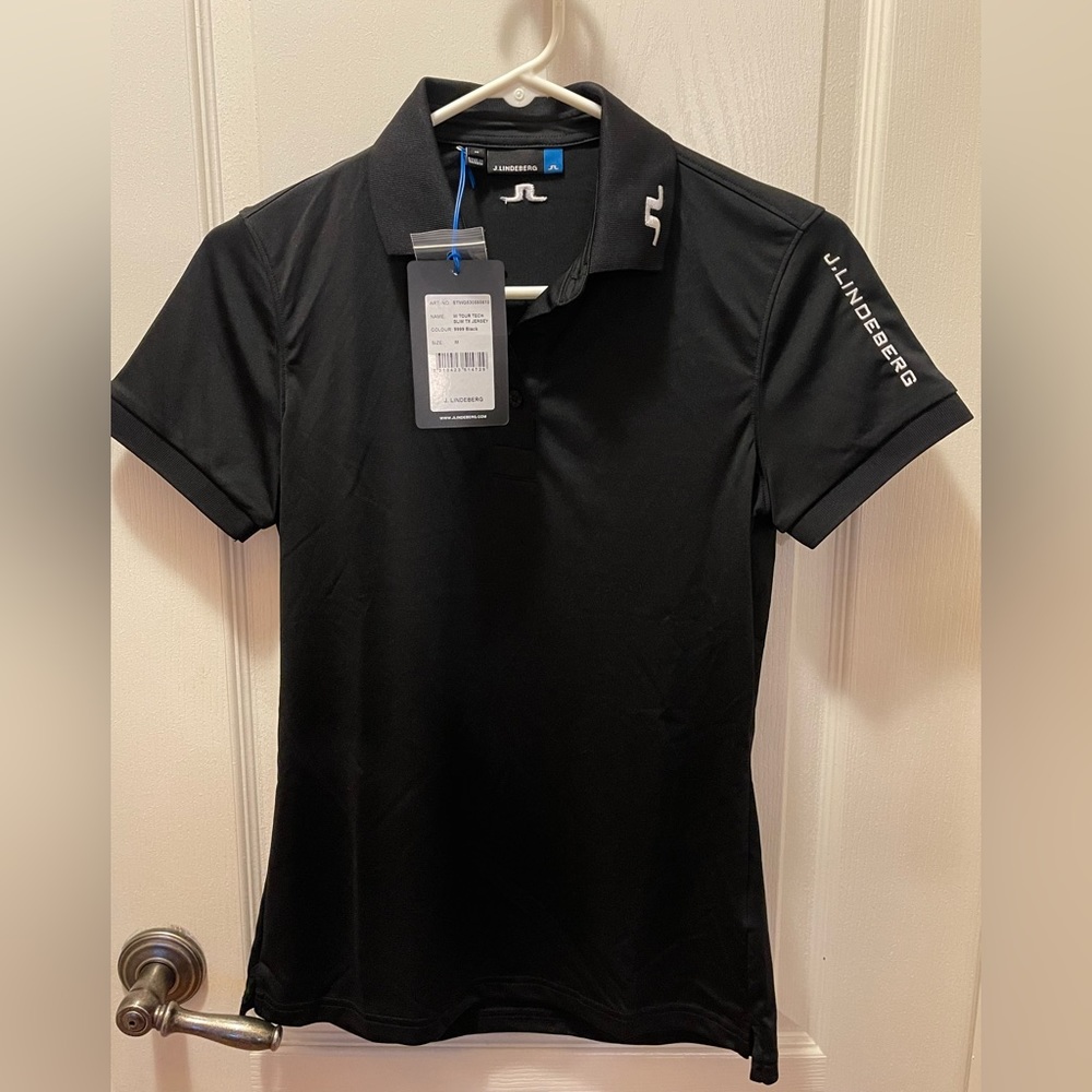 Black Golf Shirt/ JLindeberg